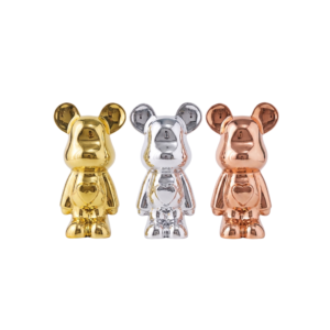 Metallic Ceramic Bear Money Box